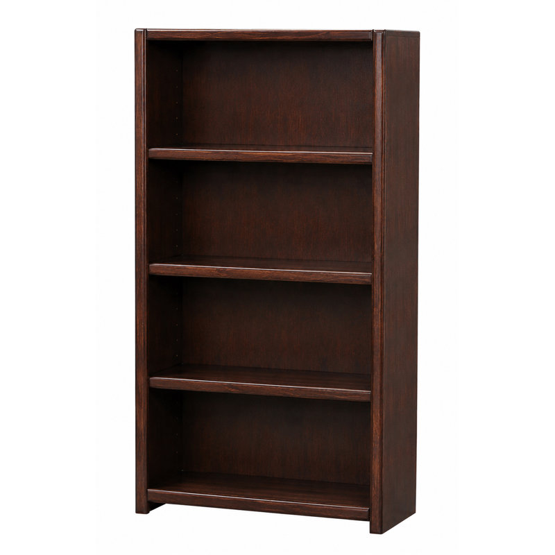 McKaylah Bookcase, European Cherry, (3 Shelf) 60” H x 32” W x 13” D