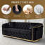 Canapé de luxe en velours Chesterfield 85 "avec capitonnage à boutons-972704814