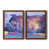 Toile avec cadre érable
