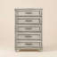 Commode de rangement traditionnelle Cashin 28,7 po (73 cm) de largeur, 5 tiroirs-1736125392