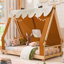 Lit simple Adventure, structure en MDF, charme rustique avec tente
