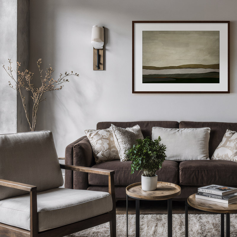 Print by ChiChi Decor, 32" H x 24" W, Brown