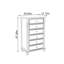 Armoire 6 tiroirs Retro