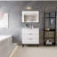 80mm Single Bathroom Vanity with Integrated Resin Basin-119716460