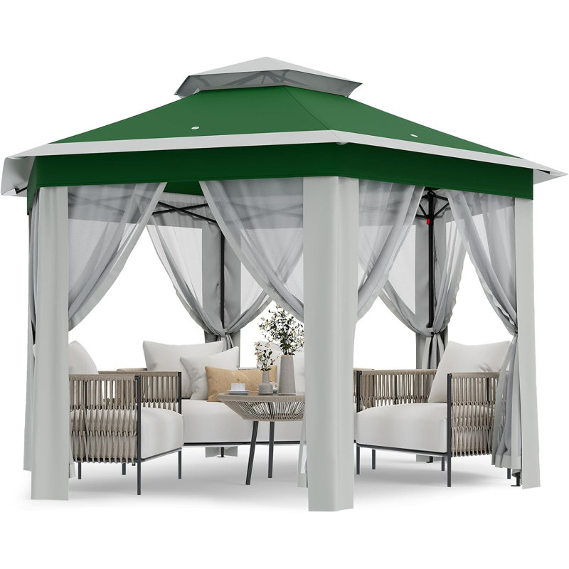 Auvent extérieur 13 x 13 pi avec moustiquaire