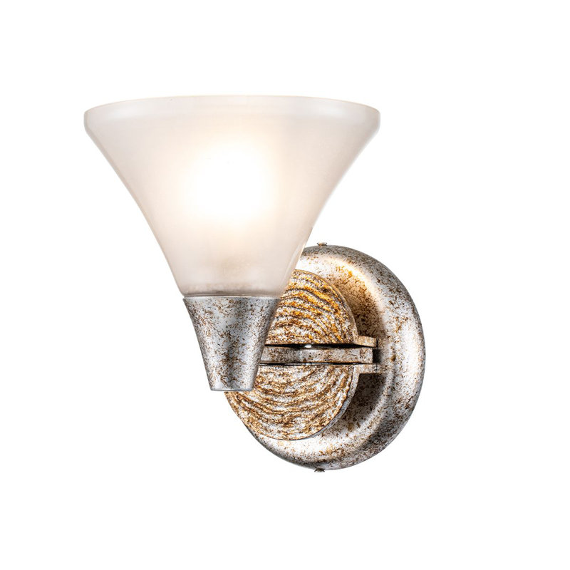 Lemoine Bath Sconce, Silver Leaf 