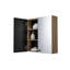 Ontario Oak Black Double Cabinet