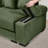 Oversized Corduroy Armchair  With Ottoman-948987617