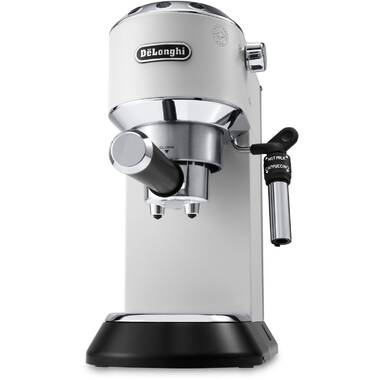 DeLonghi KG521 Dedica Stainless Steel Conical Burr Digital 12oz Grinder  with 18 Grind Settings and Portafilter Adaptor