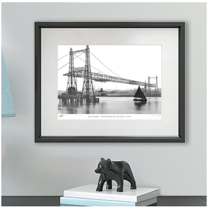 Runcorn, Transporter Bridge C1906 - Single Picture Frame Print, 28cm H x 36cm W x 2.3cm D