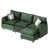 Velours vert