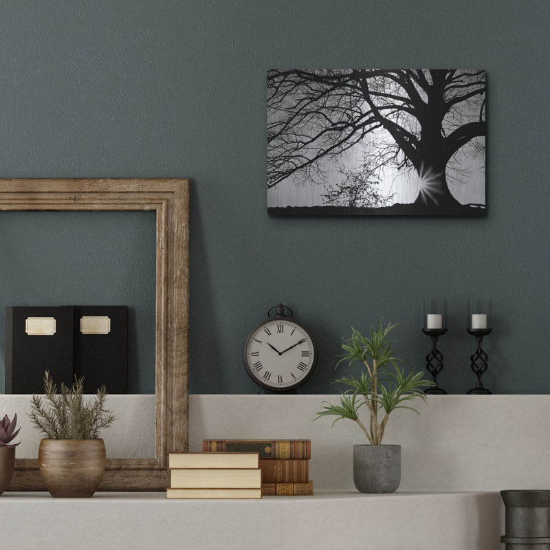 Winston Porter «Oak Silhouette» par Photoinc Studio, art mural en métal, 24 po x 16 po, H 12 po x l 16 po