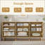 Commode 9 tiroirs pour chambre à coucher, commode en bois cannelée pour chambre d'enfant, chambre de bébé, entrée