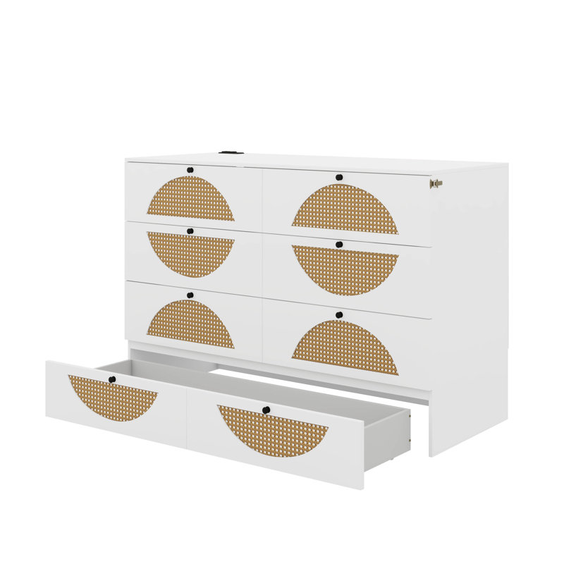 Lit escamotable avec grand tiroir, ports USB et prises USB, Double, Blanc