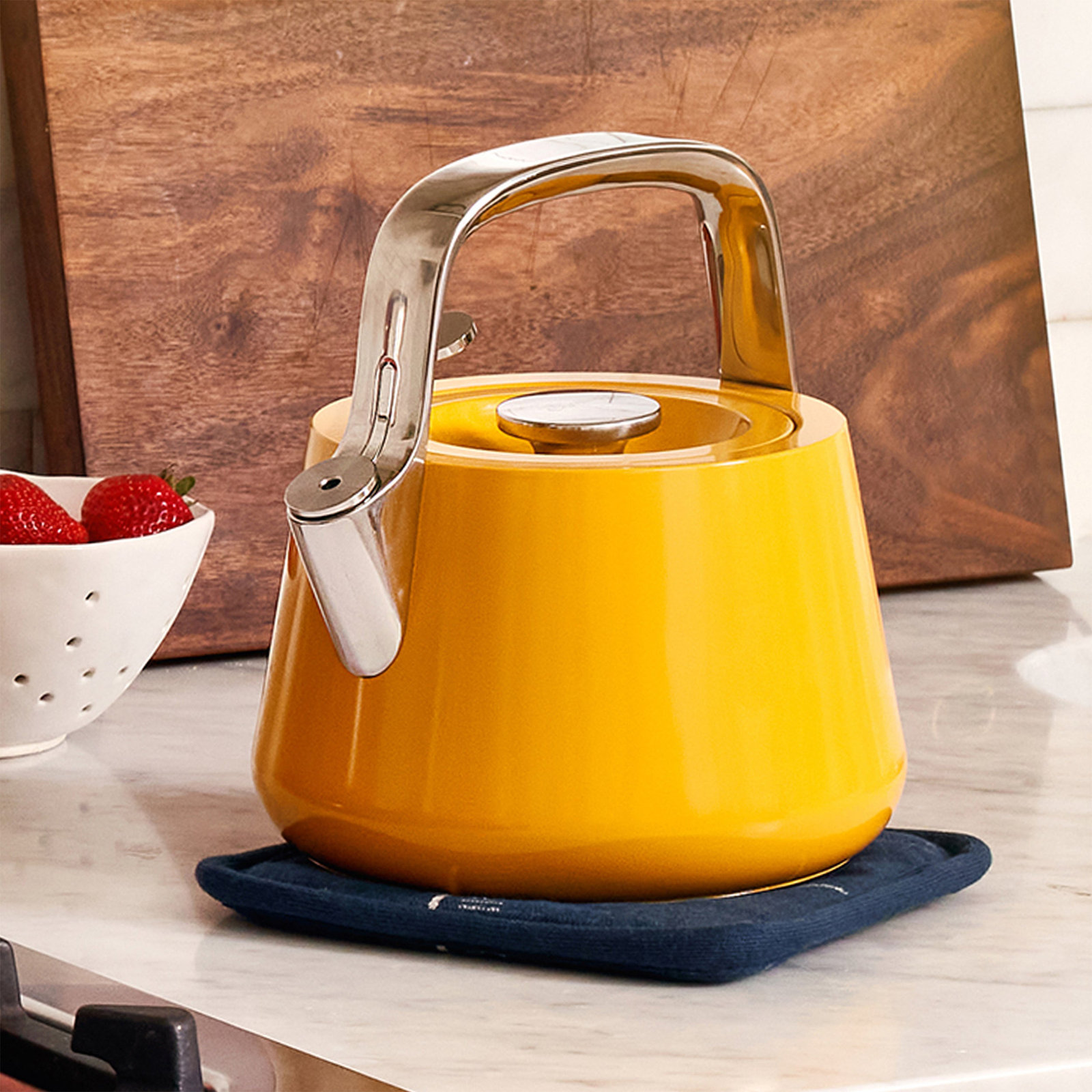 Caraway Stovetop Whistling Tea Kettle, Marigold