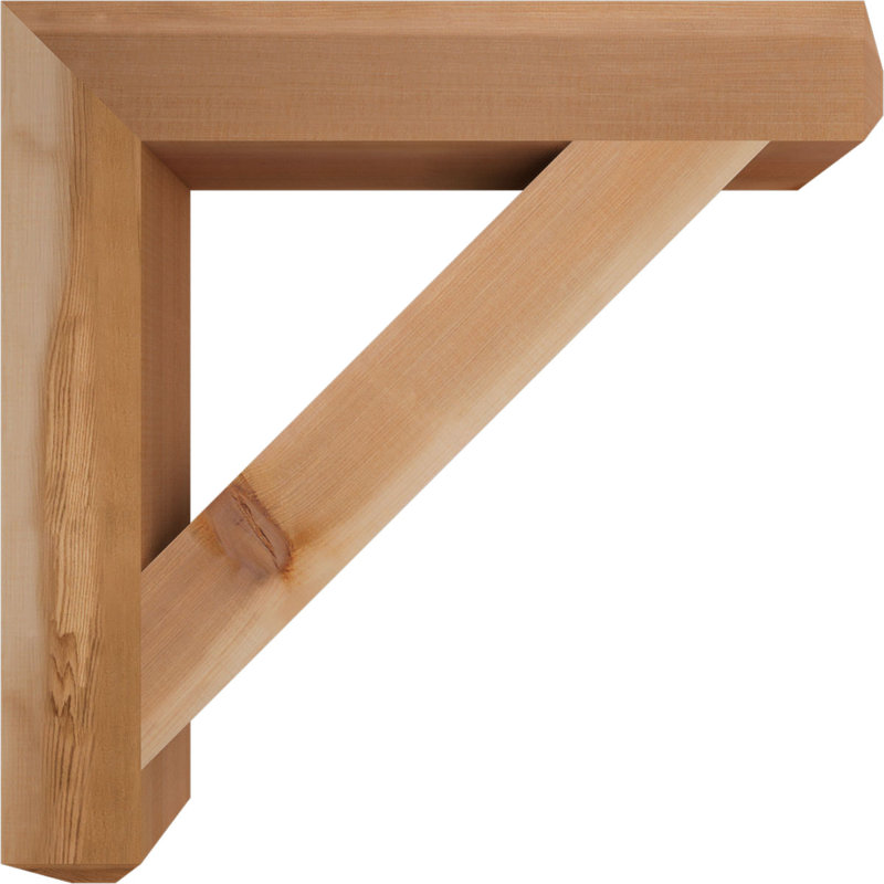 Support pour artisan traditionnel, H 26 po x l 3,5 po x P 26 po, Cèdre rouge de l'Ouest (lisse)