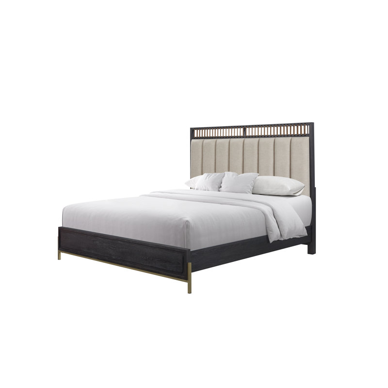 Aurora Upholstered & Strap Panel Bed, King
