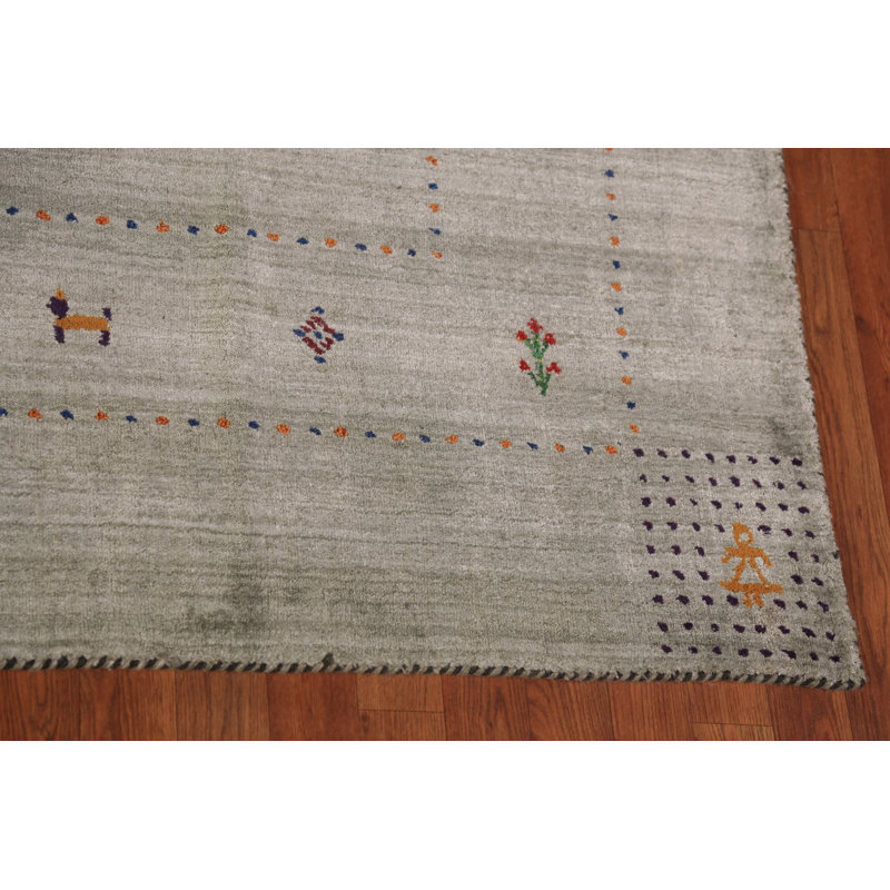 Handmade Gabbeh Oriental Area Rug 8