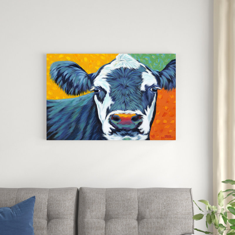 Vaches de campagne colorées I, H 24 po x l 36 po x P 1 po