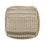 Grand pouf rustique en laine et coton