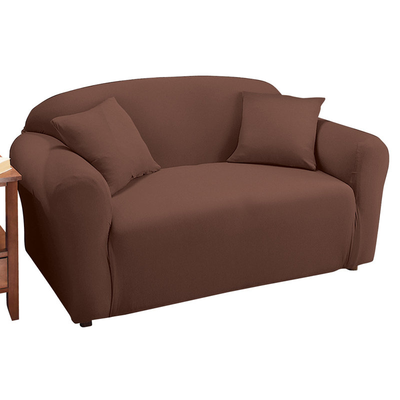 Housse pour causeuse à coussin en T, Brun
