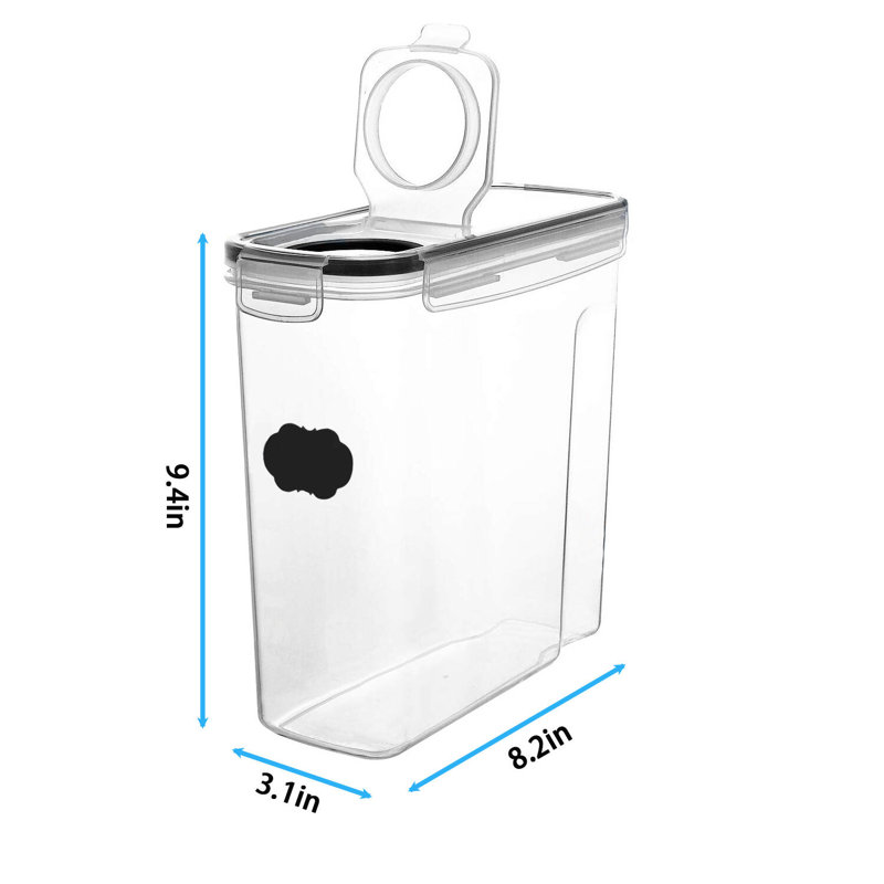 Paquet de 4 - Contenants de rangement pour aliments, sans BPA (4 L / 135,2 oz)