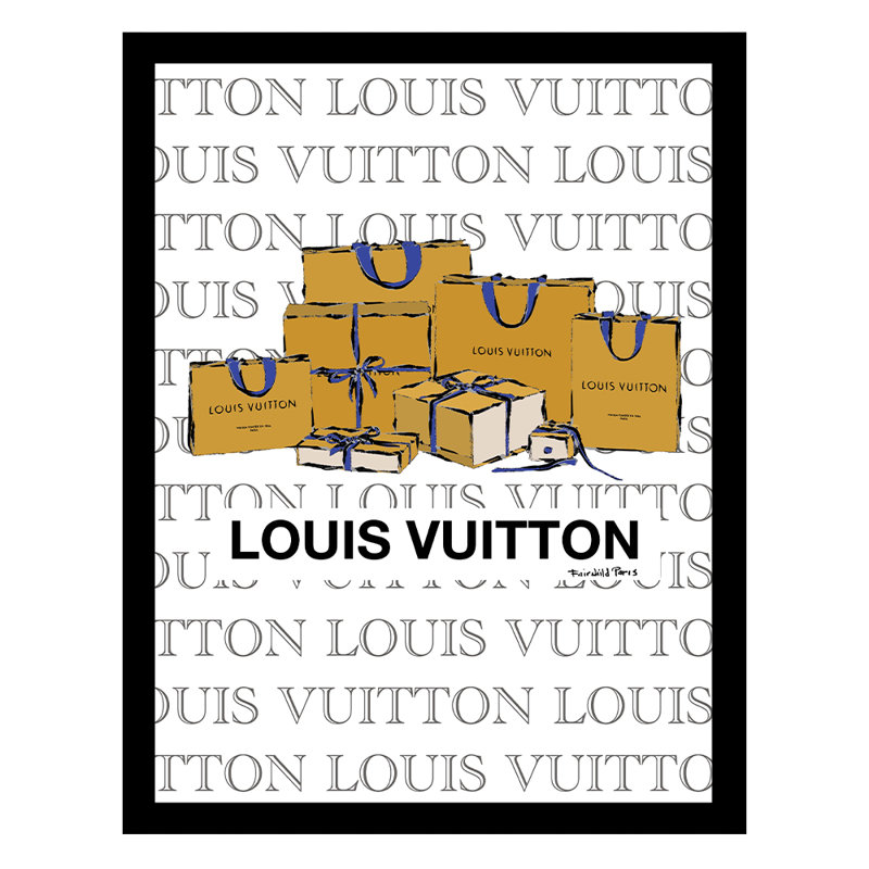 High Fashion Glam Shopping Bags Abstract Framed Print