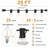 25ft 25-Bulb Outdoor Plug-in Globe String Lights Shatterproof Connectable 2200k Warm Glow