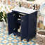 Meuble-lavabo autoportant moderne avec lavabo en céramique, charnières à fermeture douce et tablette réglable-2000584233