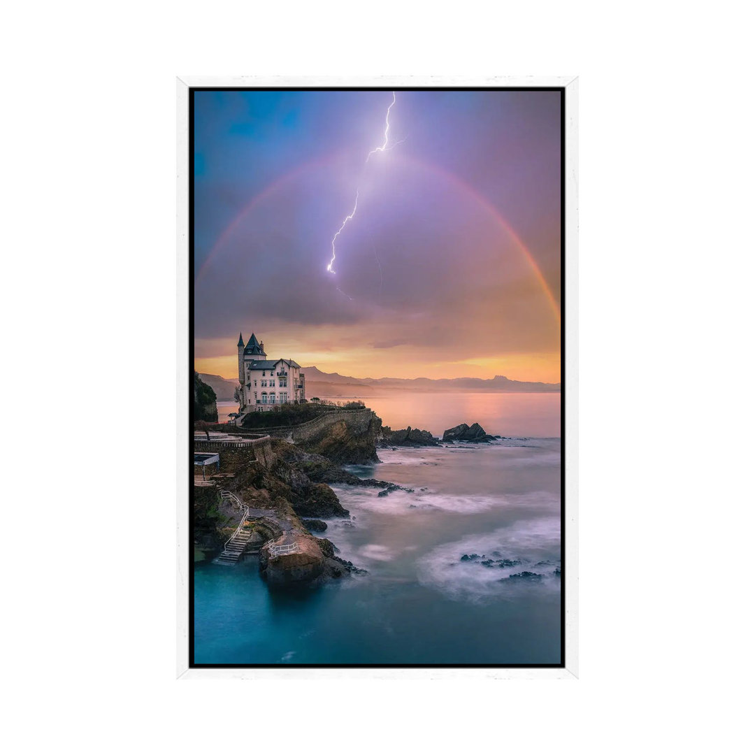 Biarritz Tranquility von Brent Shavnore - Galerie-umwickelte Leinwand Giclée auf Leinwand