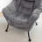 Upholstered Lazy Chair with Ottoman,Modern Comfy Lounge Sofa Chair with Armrest and a Side Pocket-259641552