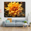 Tableau mural en verre trempé Fleur dorée-74377398