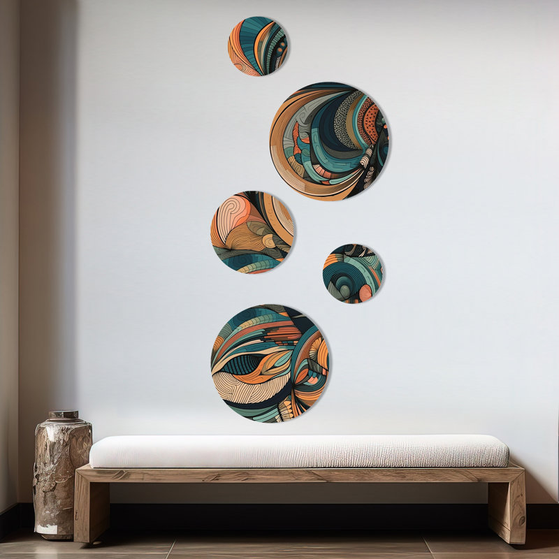 Décoration murale en métal pastel Boho Artwork III - Minimalisme