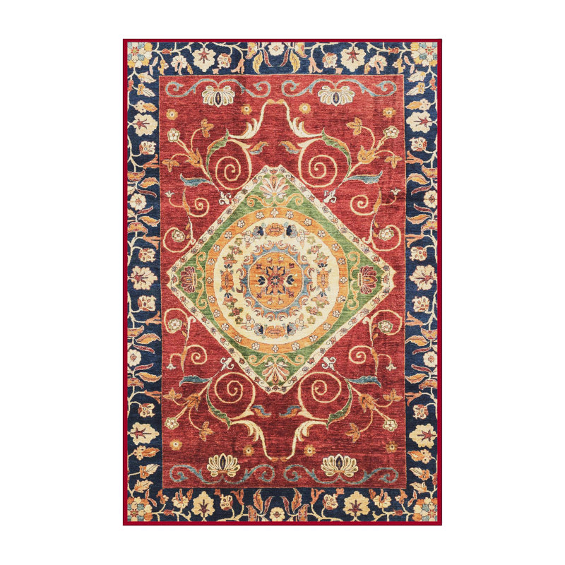 Abstract Indoor Rug, Rectangle 7' x 9'
