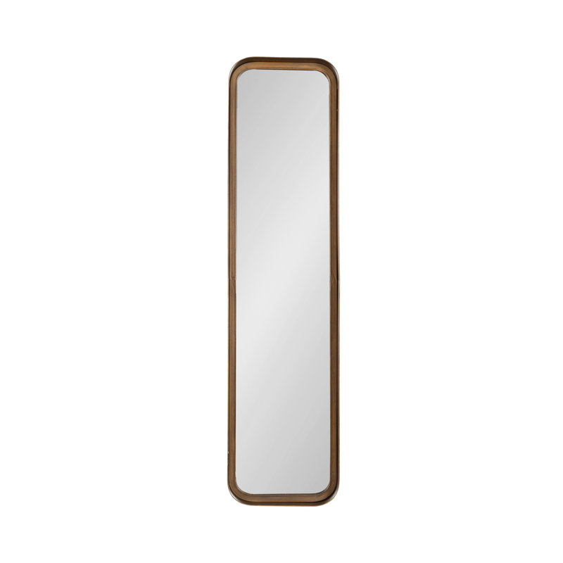 Annaluisa Metal Flat Mirror, Gold, 36" x 9"