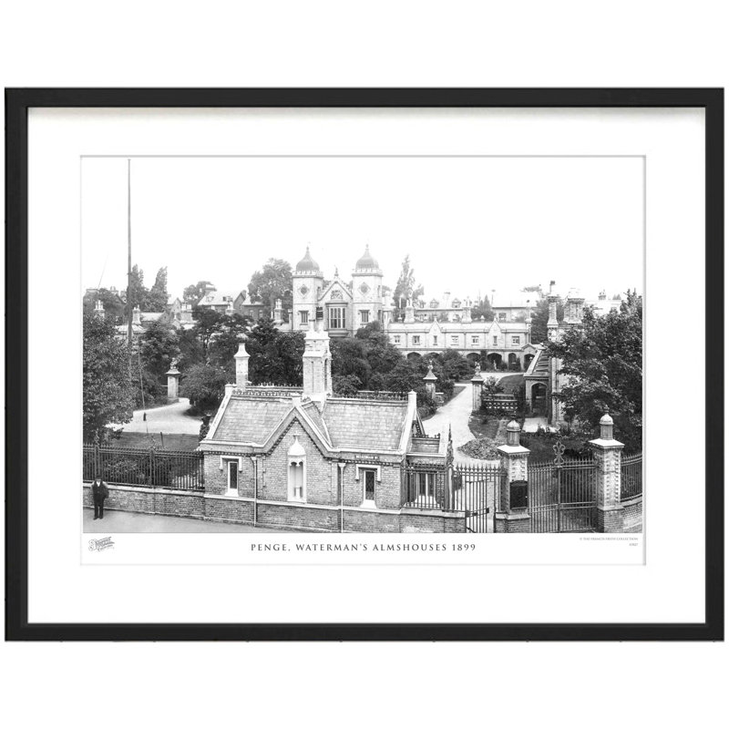 Penge, Waterman's Almshouses 1899 by Francis Frith - Single Picture Frame Print, 45cm H x 60cm W x 2.3cm D