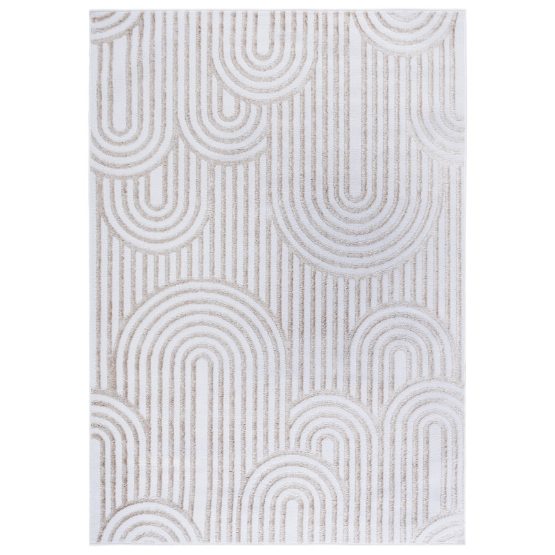 Carelyn Performance Geometric Rug, Rectangle 5'3" x 7'6"