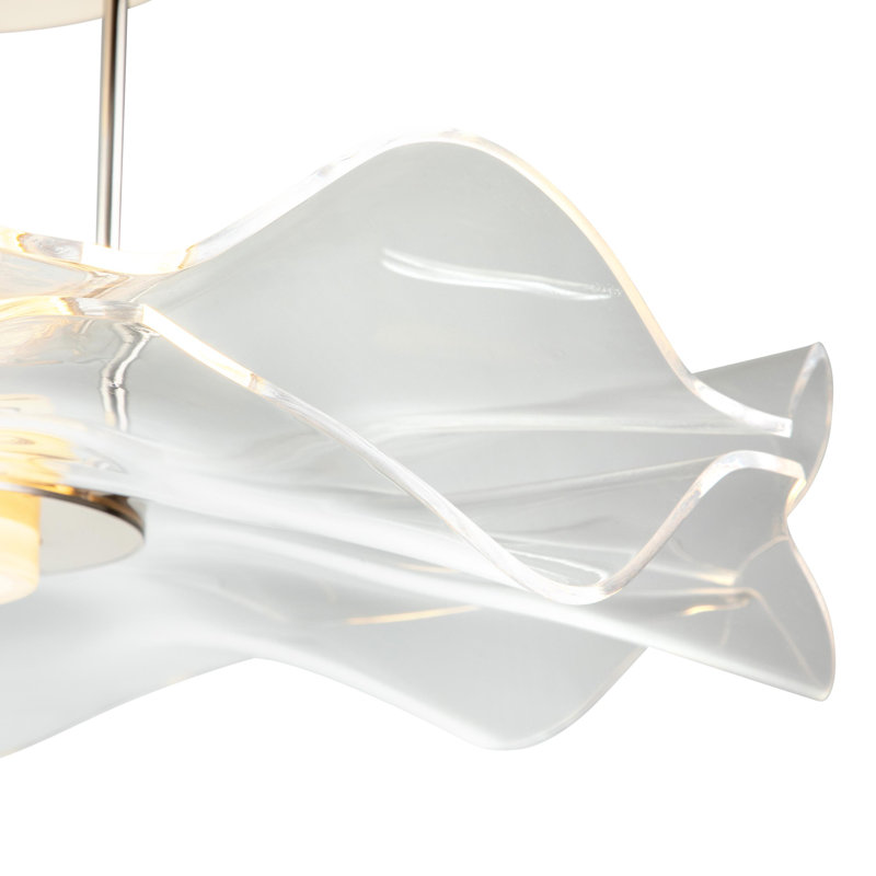 Golden Lighting Vetrina Integrated LED Semi-Flush Mount in Light Gold