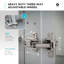 Armoire à pharmacie à double porte sans cadre en aluminium argenté avec éclairage DEL vertical et capteur tactile à intensité variable FINE FIXTURES