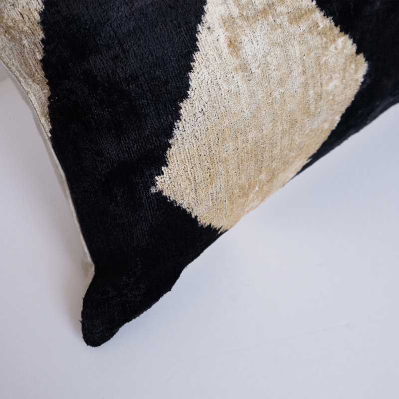 Housse et insert de coussin en soie Richland, Ikat 14