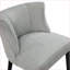 Fauteuil d'appoint rembourré gris anthracite Modern