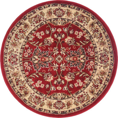 Round 99 cm x 99 cm Oriental Area Rug
