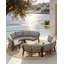 Canapé de patio modulaire incurvé pour 2 personnes avec coussins-360714103-360714104