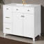Meuble-lavabo 36 po avec lavabo en céramique, tiroirs standard et double couche, portes à fermeture douce, tablettes réglables-1452780150