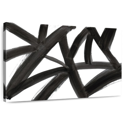 Avery Black Roads Abstract