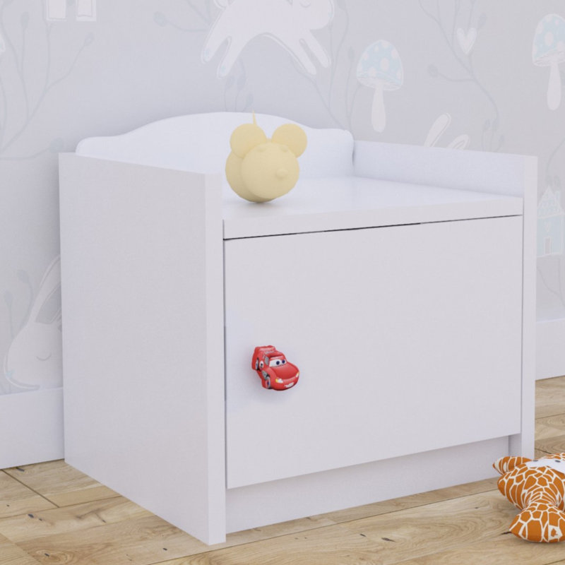 Baby Mix 1 Drawer Nightstand, White