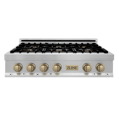 Autoportant ZLINE 36 po. Avec 6 brûleurs