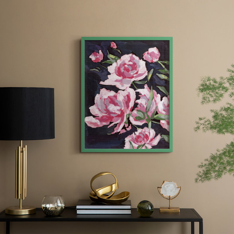 Meer Rosa II, reproduction encadrée - bois massif, H 30 po x l 24 po, Vert