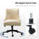 Positano Modern Faux Leather Tilting  Swivel Task Chair with Nailhead Trims