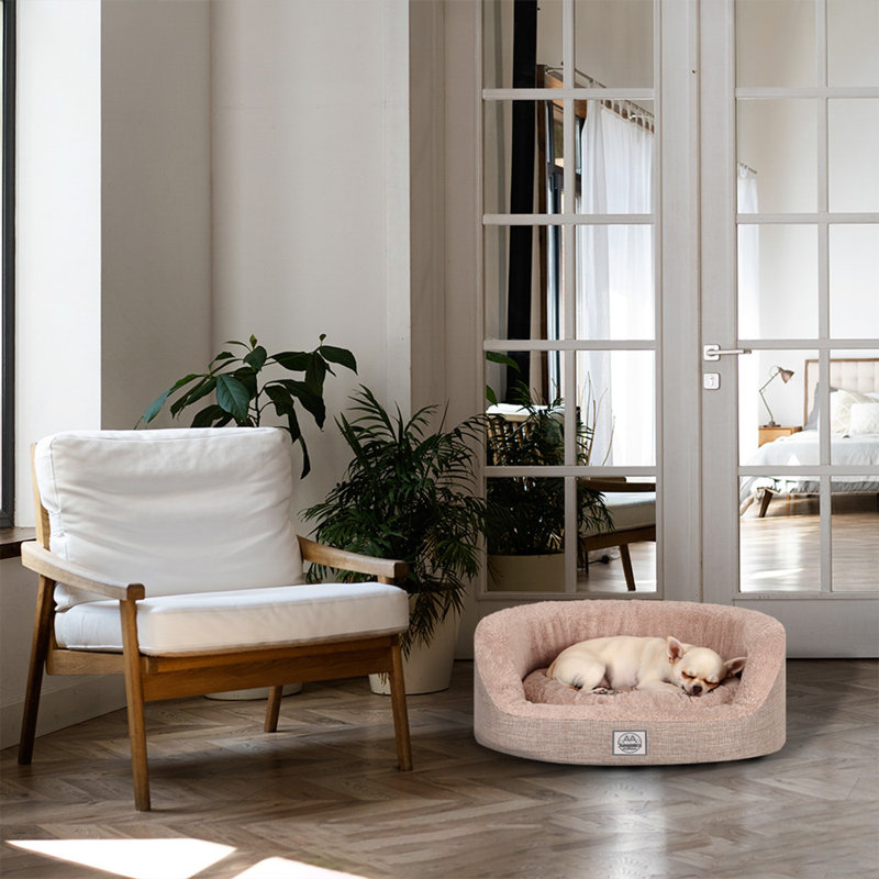 Jungolica Orthopedic Pet Bed, 80cm H x 70cm W x 22cm D, Beige